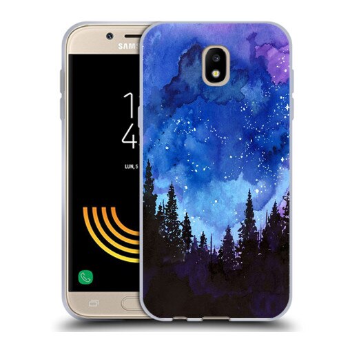 Husa Samsung Galaxy J3 2017 J330 Silicon Gel Tpu Model Night Forest Multicolor